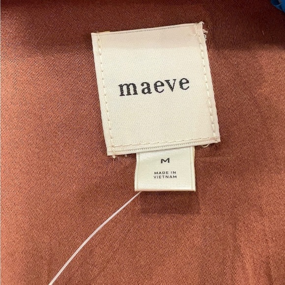 NWT Maeve Puff-Sleeve Back-Cutout Mini Dress- Size Medium - Picture 8 of 8